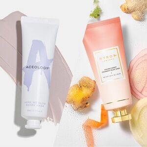 Byroe overnight mask and Aceology berry face masks
